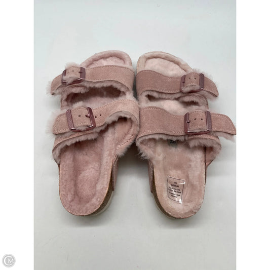 Sandals Flats By Birkenstock In Pink, Size: 8