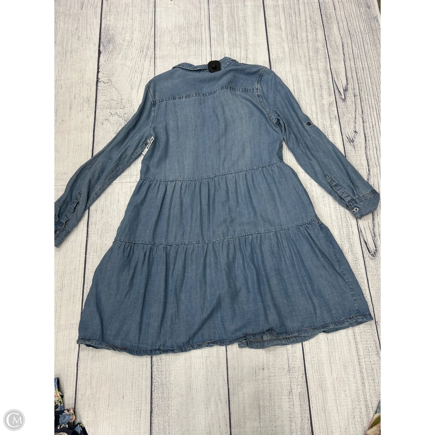 Dress Casual Midi By Velvet Heart In Blue Denim, Size: Xs