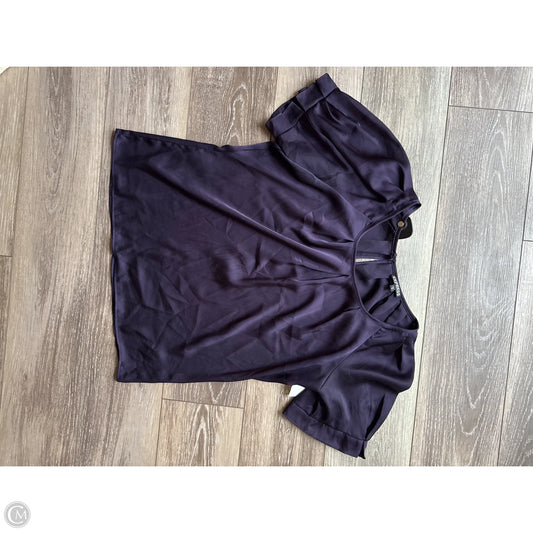 Top Short Sleeve By Express In Purple, Size: M