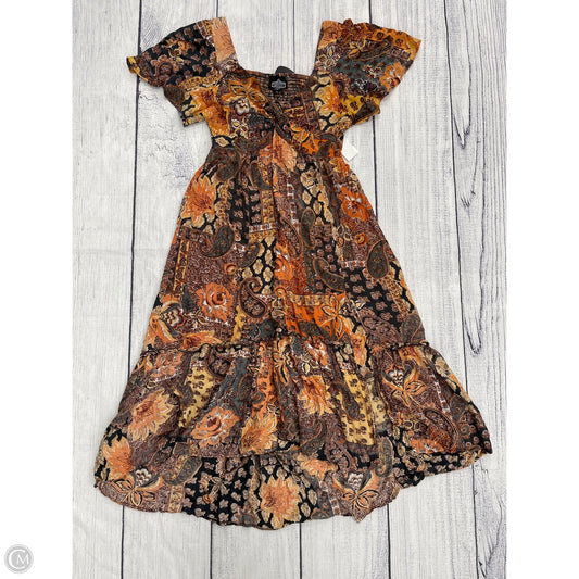 Dress Casual Maxi By Angie In Orange, Size: Xl