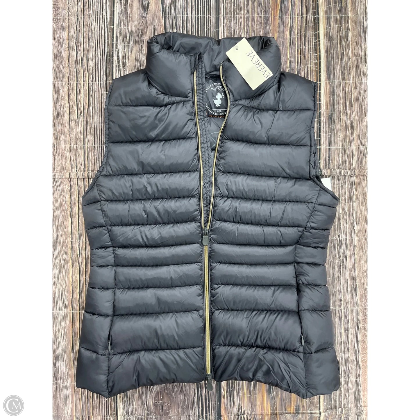 Vest Puffer & Quilted By Save The Duck In Grey, Size: M
