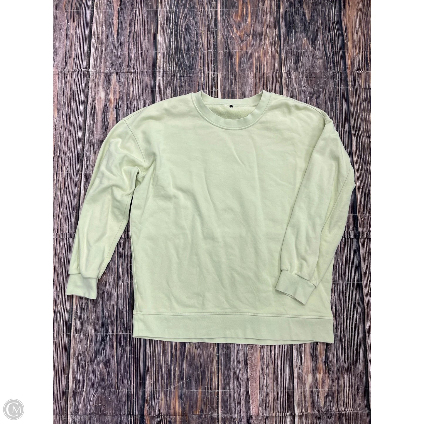 Athletic Sweatshirt Crewneck By Lululemon In Grey, Size: 12