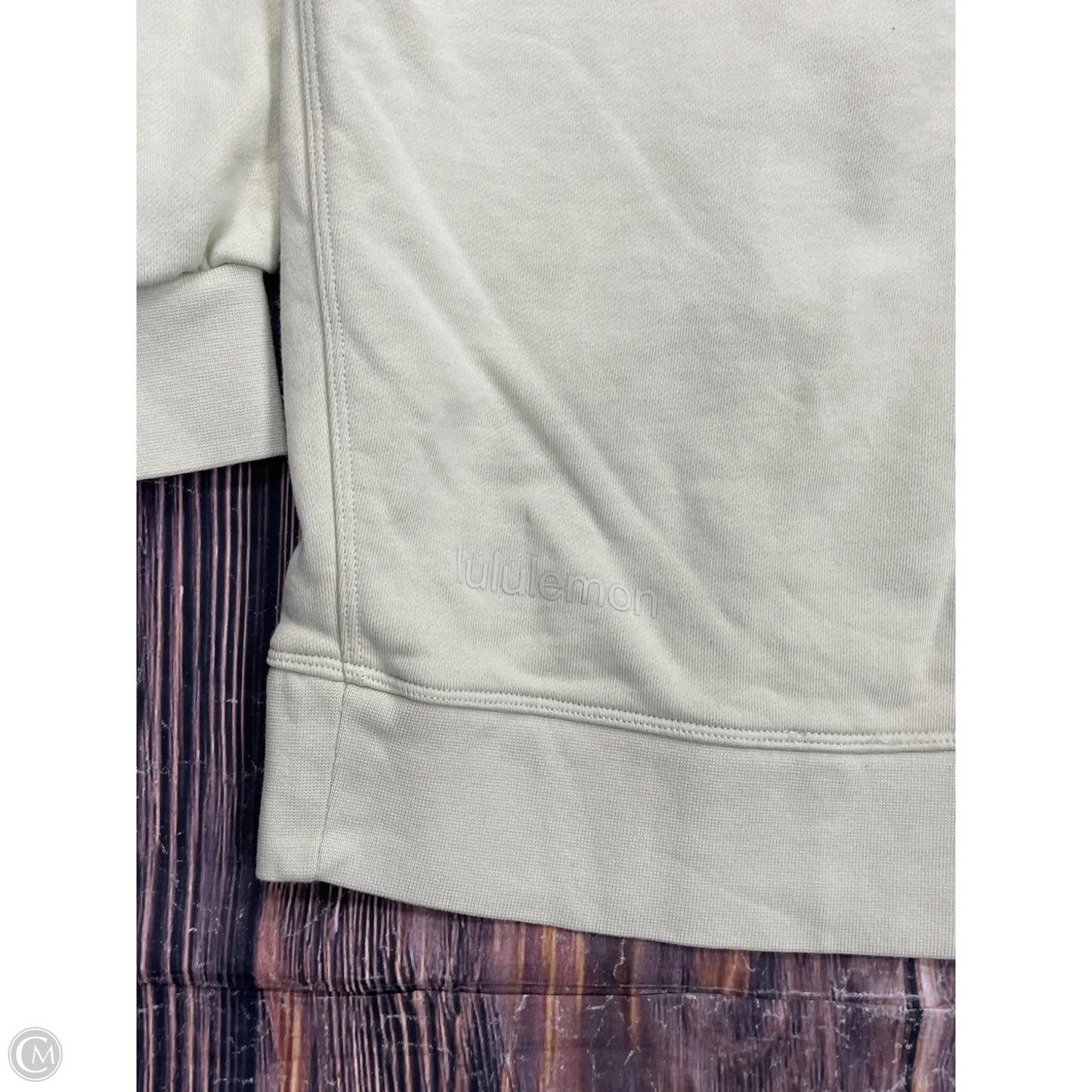 Athletic Sweatshirt Crewneck By Lululemon In Grey, Size: 12