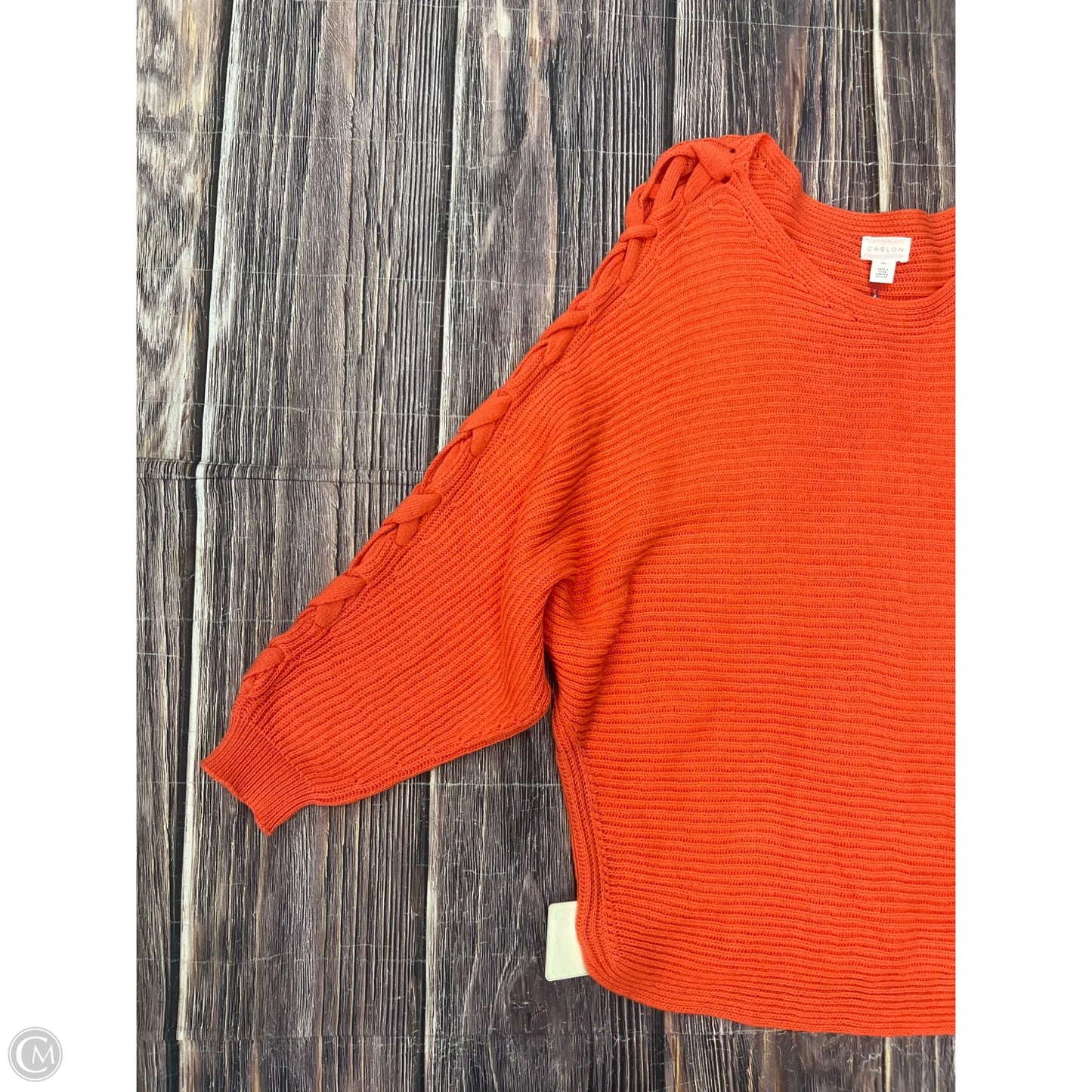 Sweater By Caslon In Orange, Size: 1x