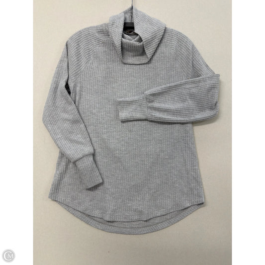 Top Long Sleeve By Loft In Grey, Size: S