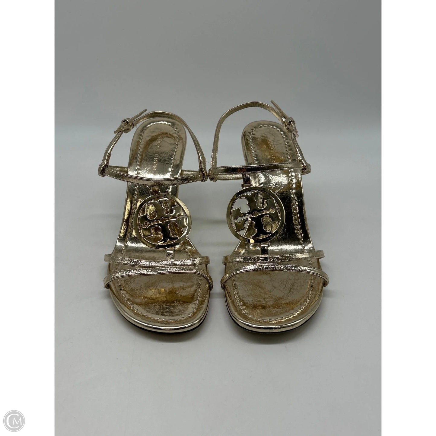 Shoes Designer By Tory Burch In Gold, Size: 6