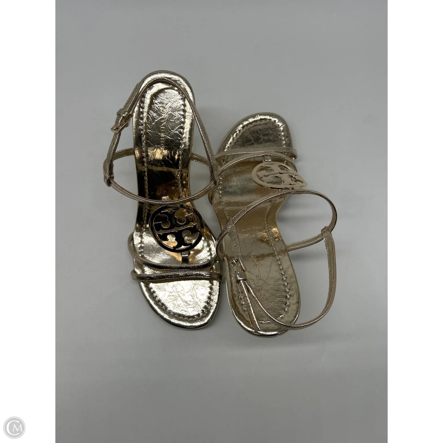 Shoes Designer By Tory Burch In Gold, Size: 6