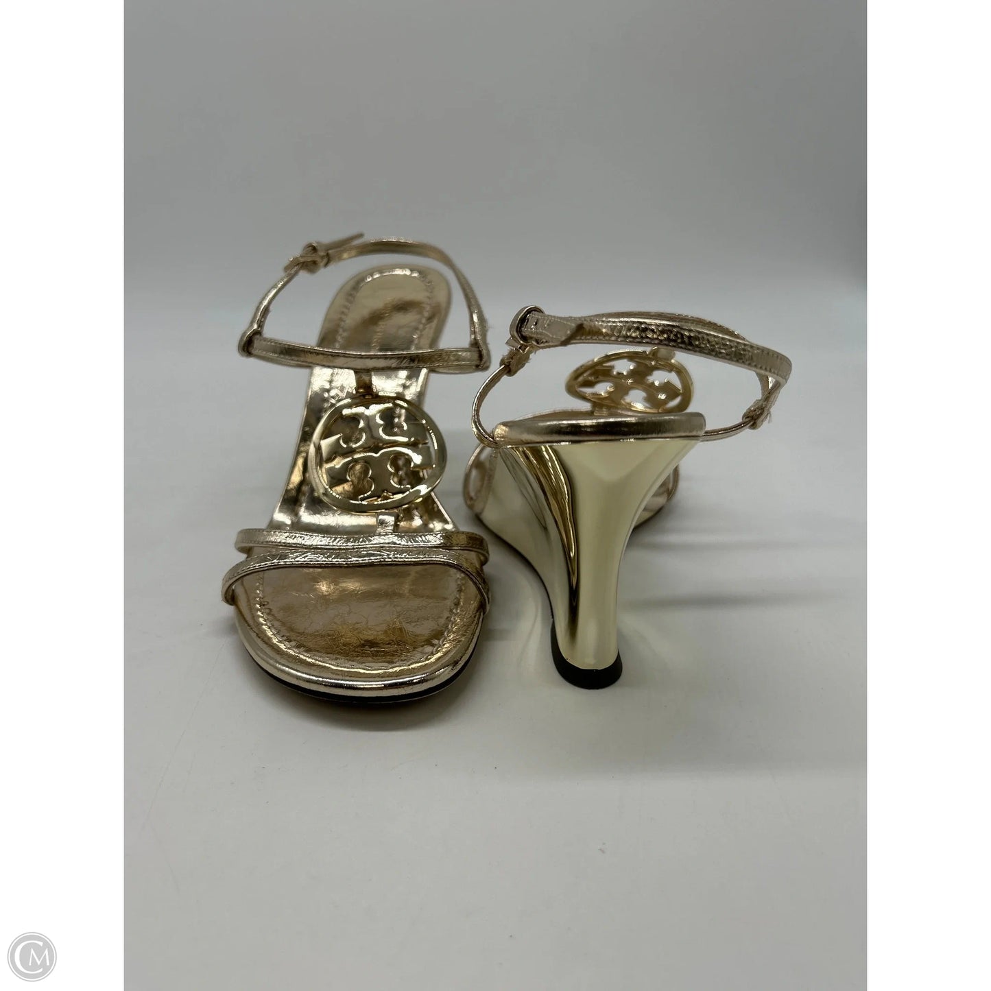 Shoes Designer By Tory Burch In Gold, Size: 6