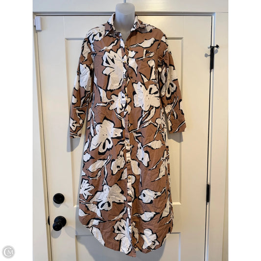 Dress Casual Maxi By Maeve In Brown, Size: Xxs