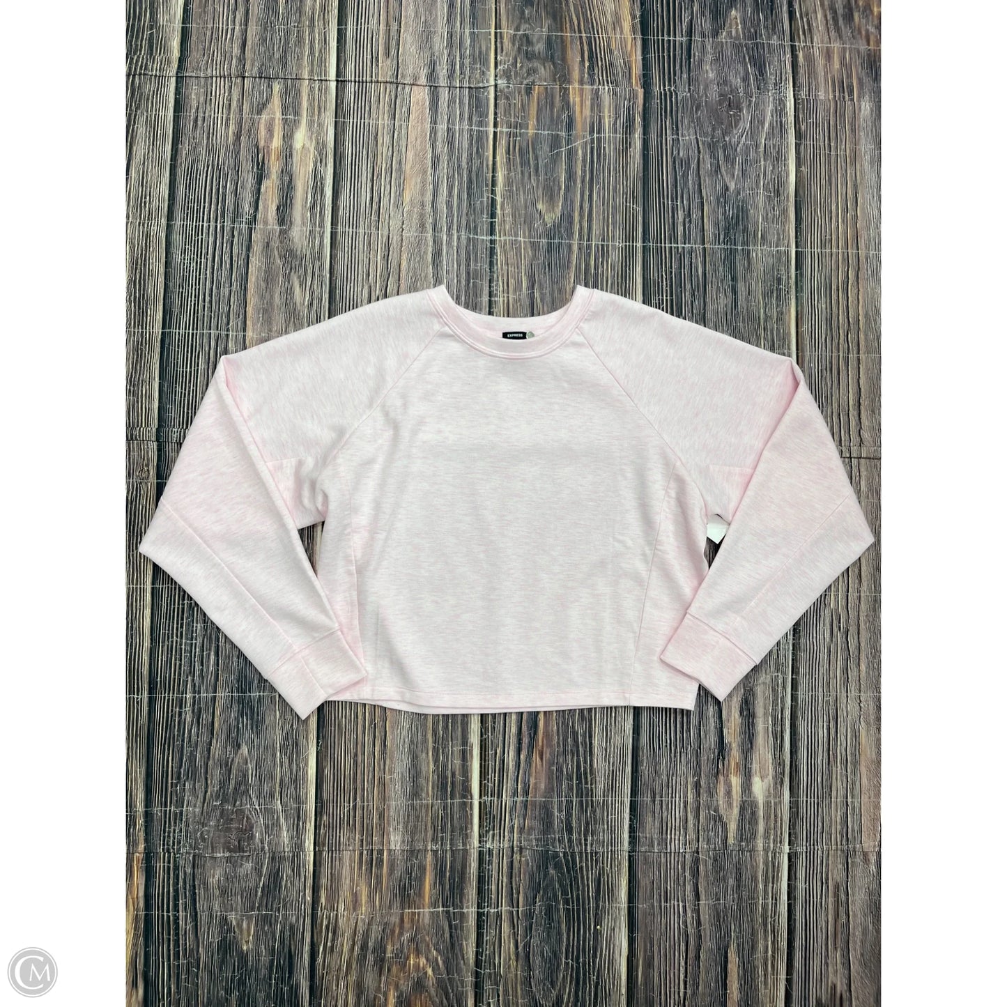 Sweatshirt Crewneck By Express In Pink, Size: S