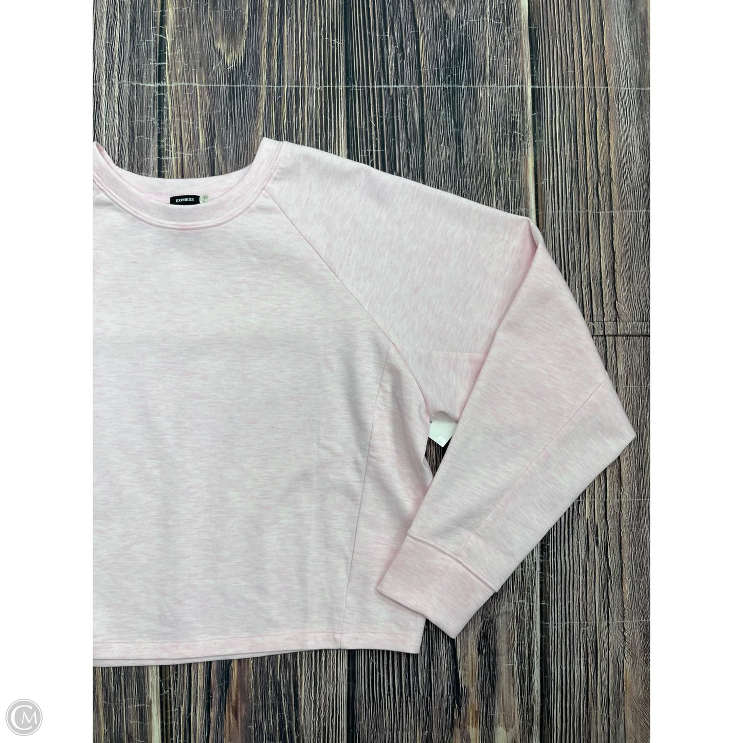 Sweatshirt Crewneck By Express In Pink, Size: S