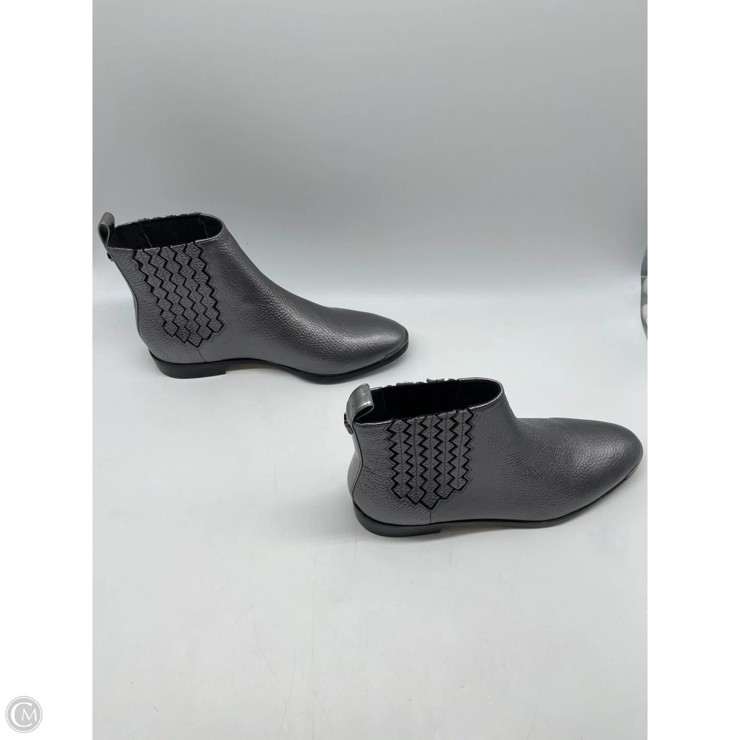 Boots Ankle Flats By Ted Baker In Silver, Size: 6