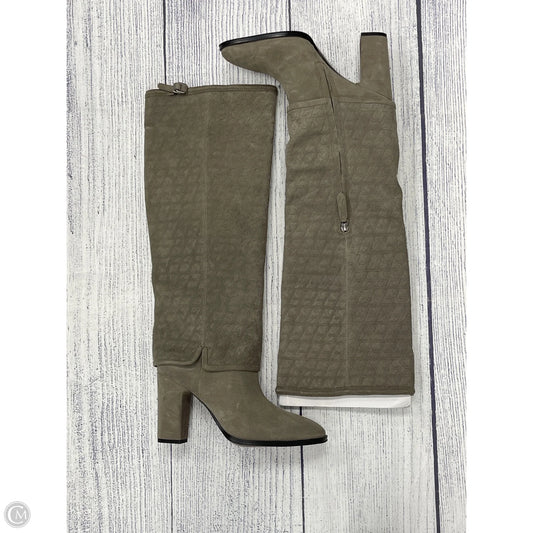 Boots Knee Heels By Franco Sarto In Grey, Size: 8.5