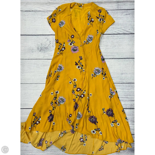 Dress Casual Maxi By Free People In Yellow, Size: S