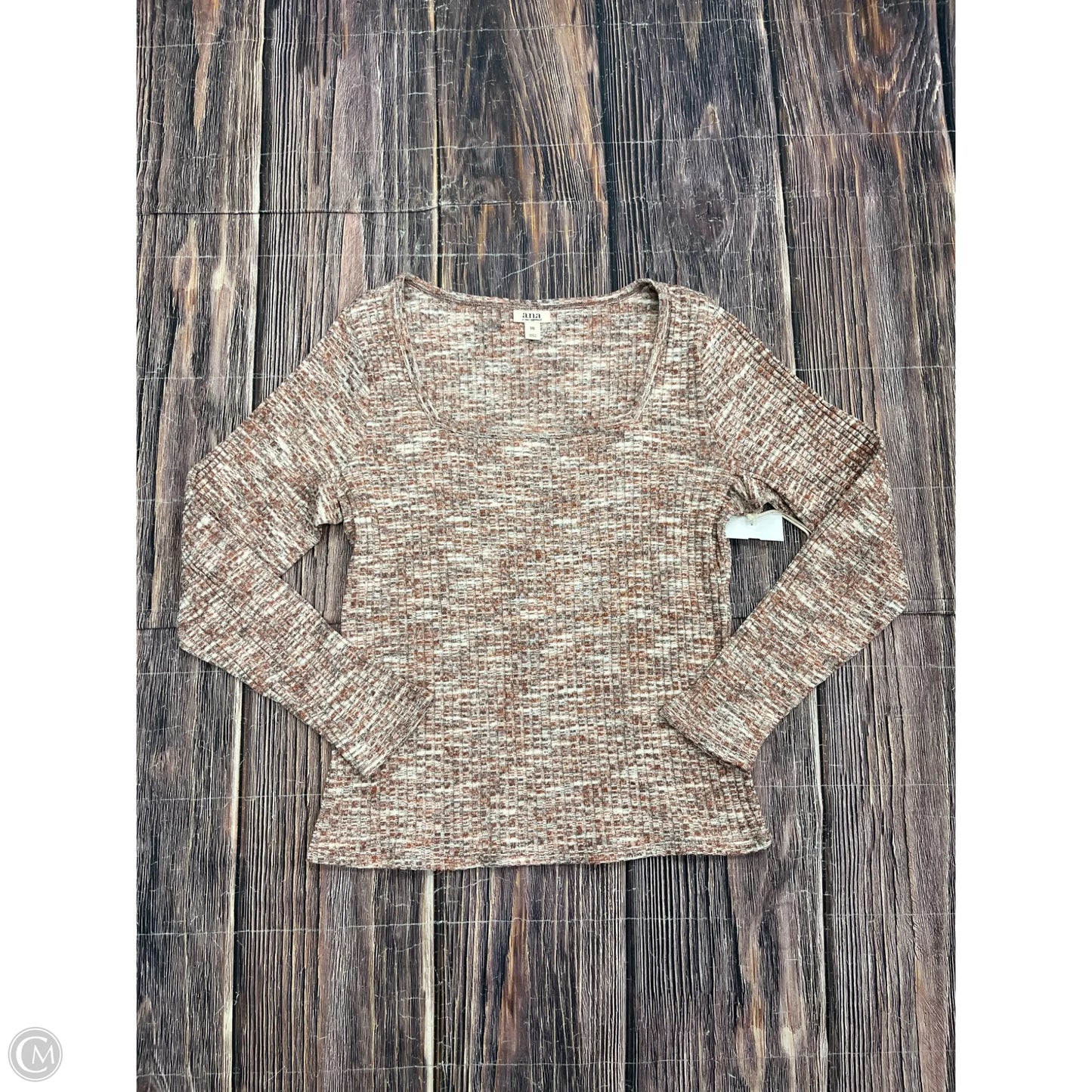 Top Long Sleeve By Ana In Orange, Size: 1x