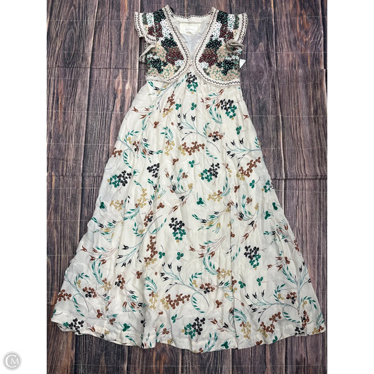 Dress Casual Maxi By Anthropologie In Floral Print, Size: 2