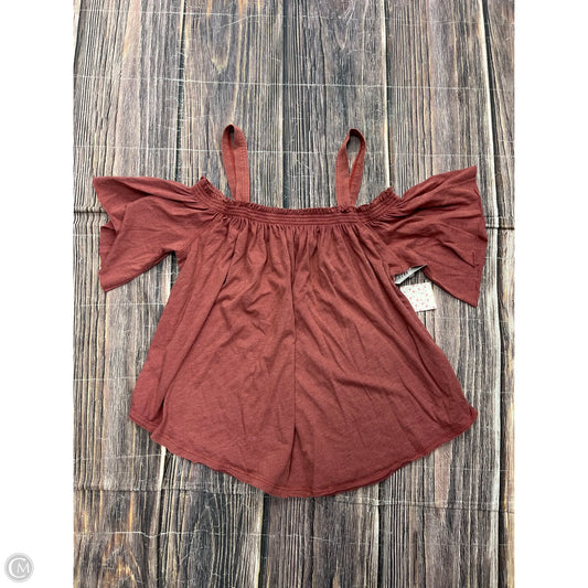 Top Short Sleeve By We The Free In Red, Size: L