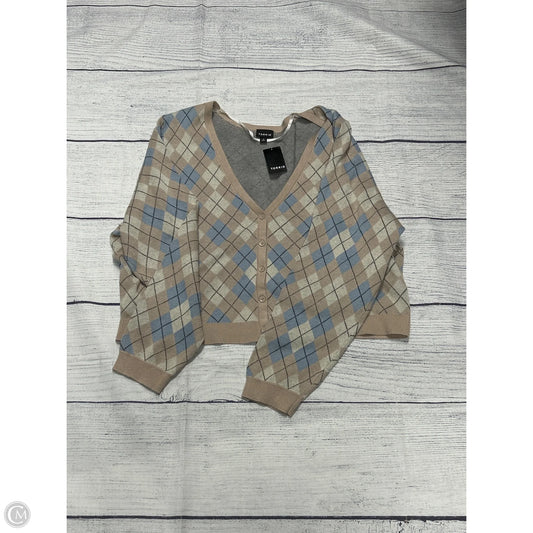 Sweater Cardigan By Torrid In Plaid Pattern, Size: 3x