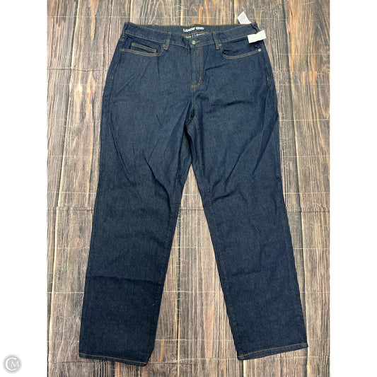Jeans Wide Leg By Lands End In Blue Denim, Size: 18