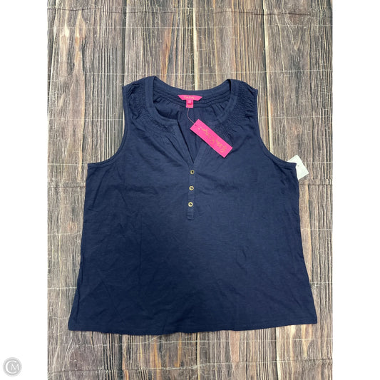 Tank Top Designer By Lilly Pulitzer In Blue, Size: 1x