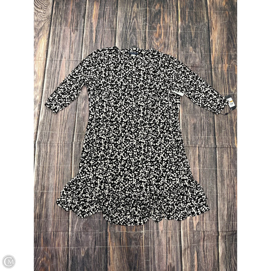 Dress Casual Maxi By Tommy Hilfiger In Black & White, Size: 16