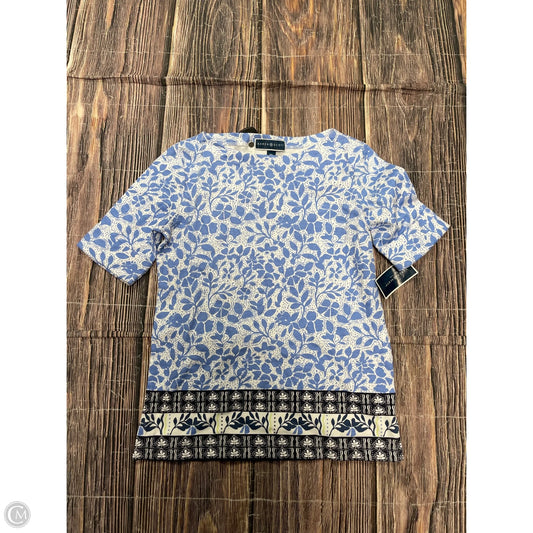 Top Short Sleeve By Karen Scott In Blue, Size: Sp