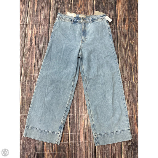 Jeans Wide Leg By Everlane In Blue Denim, Size: 14