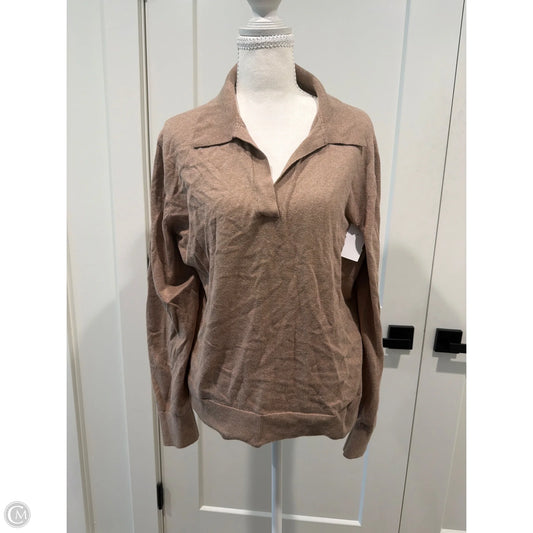 Top Long Sleeve By J. Crew In Brown, Size: Xl