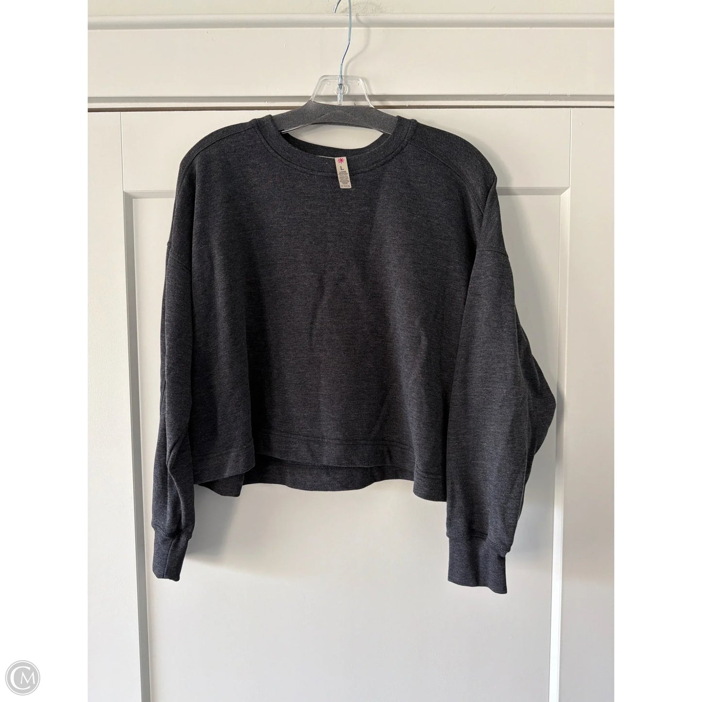 Top Long Sleeve By Clothes Mentor In Grey, Size: L