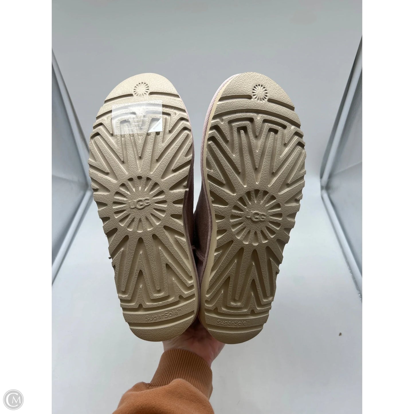 Boots Designer By Ugg In Pink, Size: 8