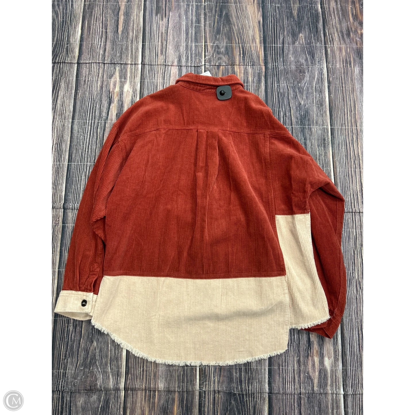 Jacket Shirt By Geegee In Red, Size: L