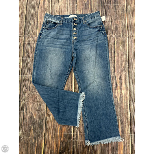 Jeans Boot Cut By Kancan In Blue Denim, Size: 16