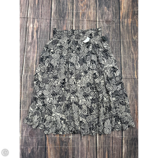Skirt Maxi By Angie In Black & White, Size: 1x