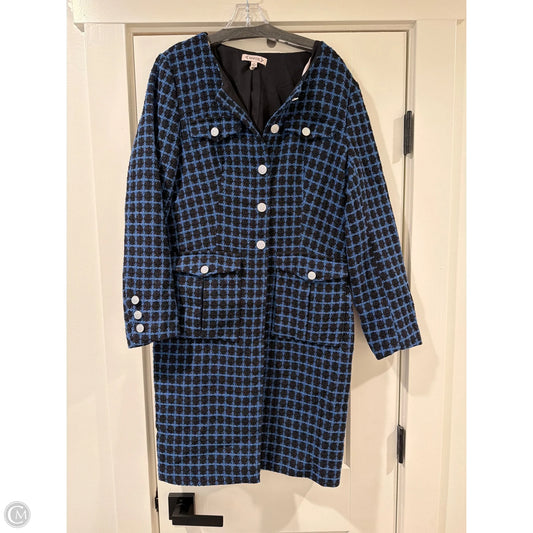 Coat Other By Nanette By Nanette Lepore In Blue & Brown, Size: L