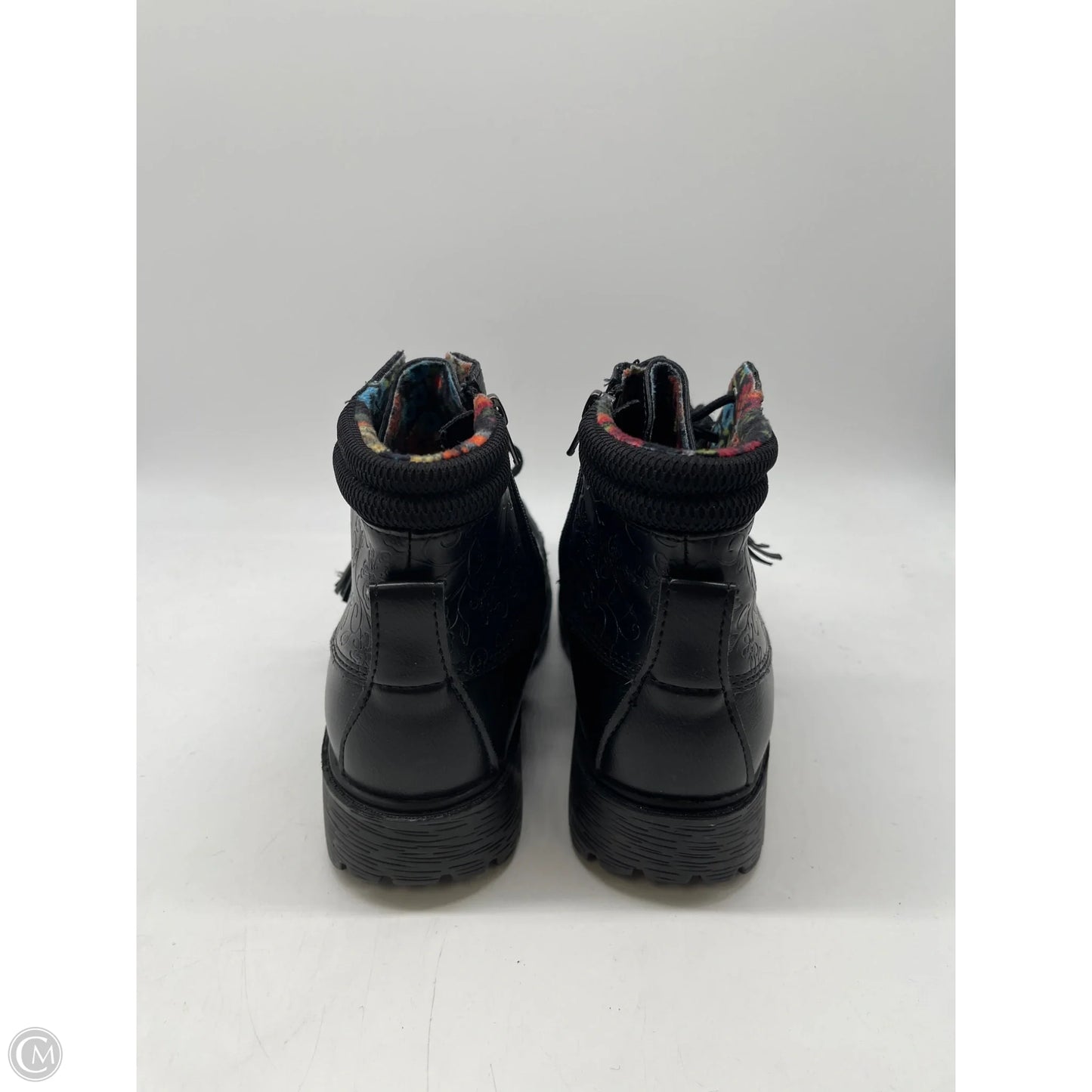 Boots Ankle Heels By Alegria In Black, Size: 10