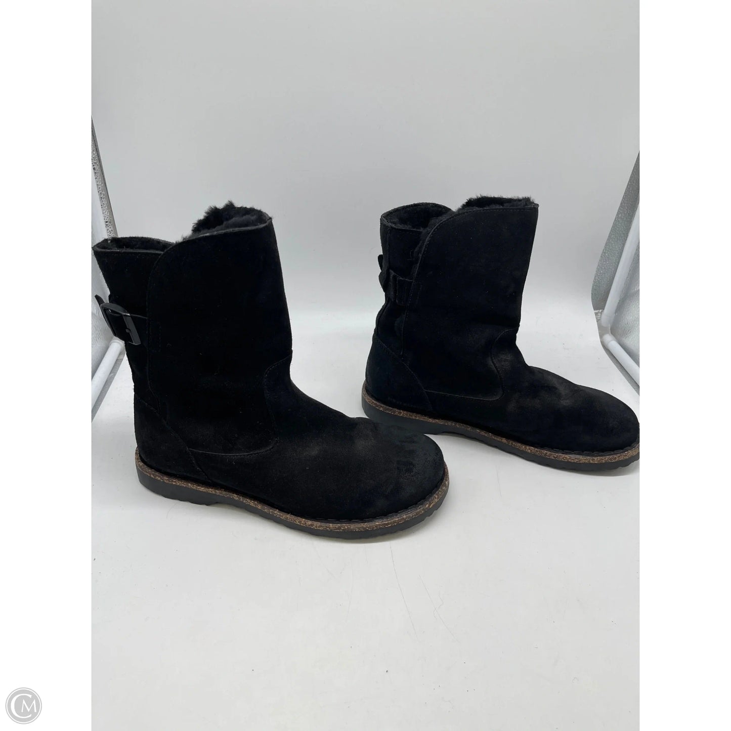 Boots Mid-calf Flats By Birkenstock In Black, Size: 10