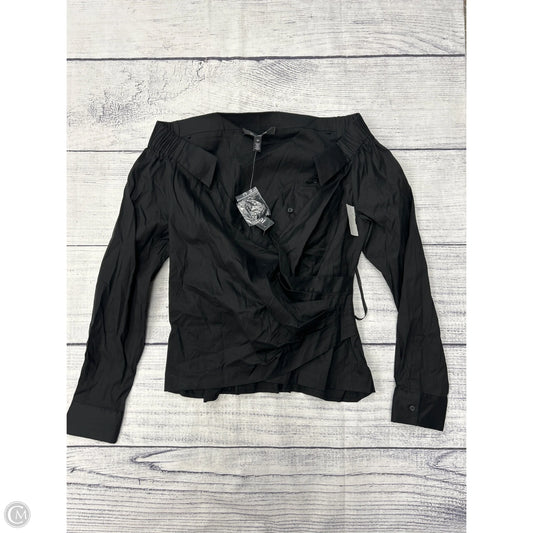 Top Long Sleeve By White House Black Market In Black, Size: 10