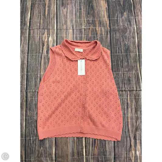 Cardigan By Clothes Mentor In Pink, Size: 3x