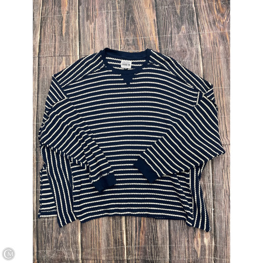 Top Long Sleeve By American Eagle In Navy, Size: 1x