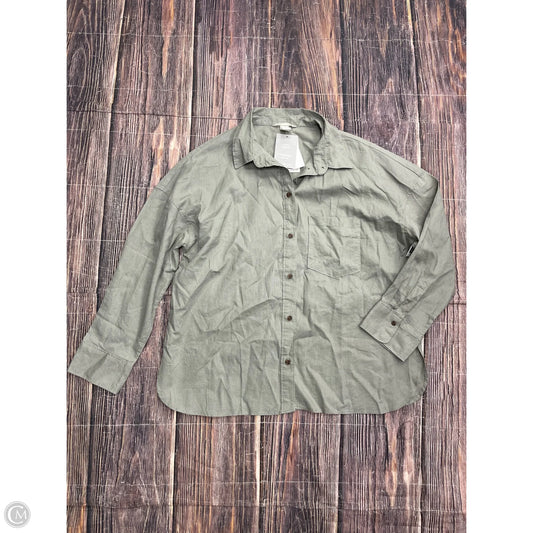 Top Long Sleeve By H&m In Grey, Size: L