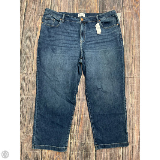 Jeans Wide Leg By Lane Bryant In Blue Denim, Size: 24