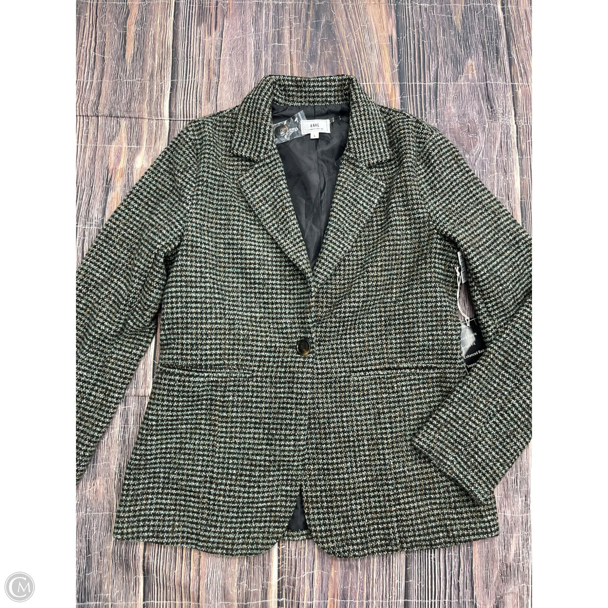 Blazer By Have In Brown & Green, Size: L