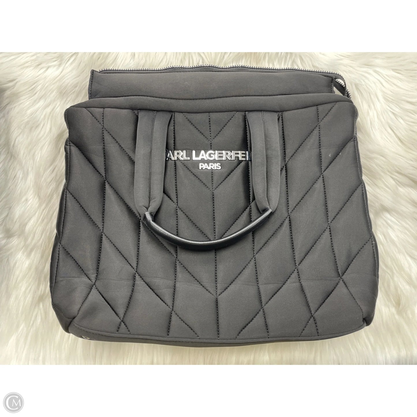 Tote Designer By Karl Lagerfeld, Size: Large