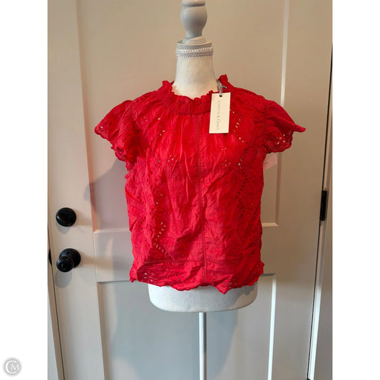 Top Short Sleeve By Jennifer & Grace In Red, Size: M