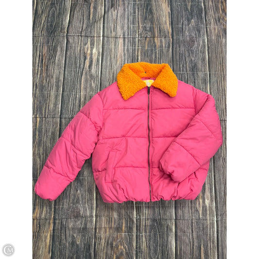 Jacket Puffer & Quilted By Urban Outfitters In Pink, Size: S