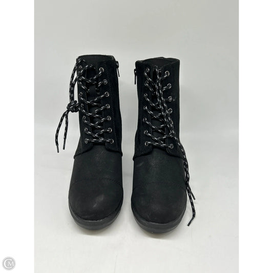 Boots Ankle Heels By Serra In Black, Size: 9