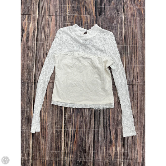 Top Long Sleeve By Free People In White, Size: M