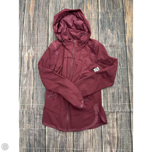 Athletic Jacket By Lululemon In Maroon, Size: 4