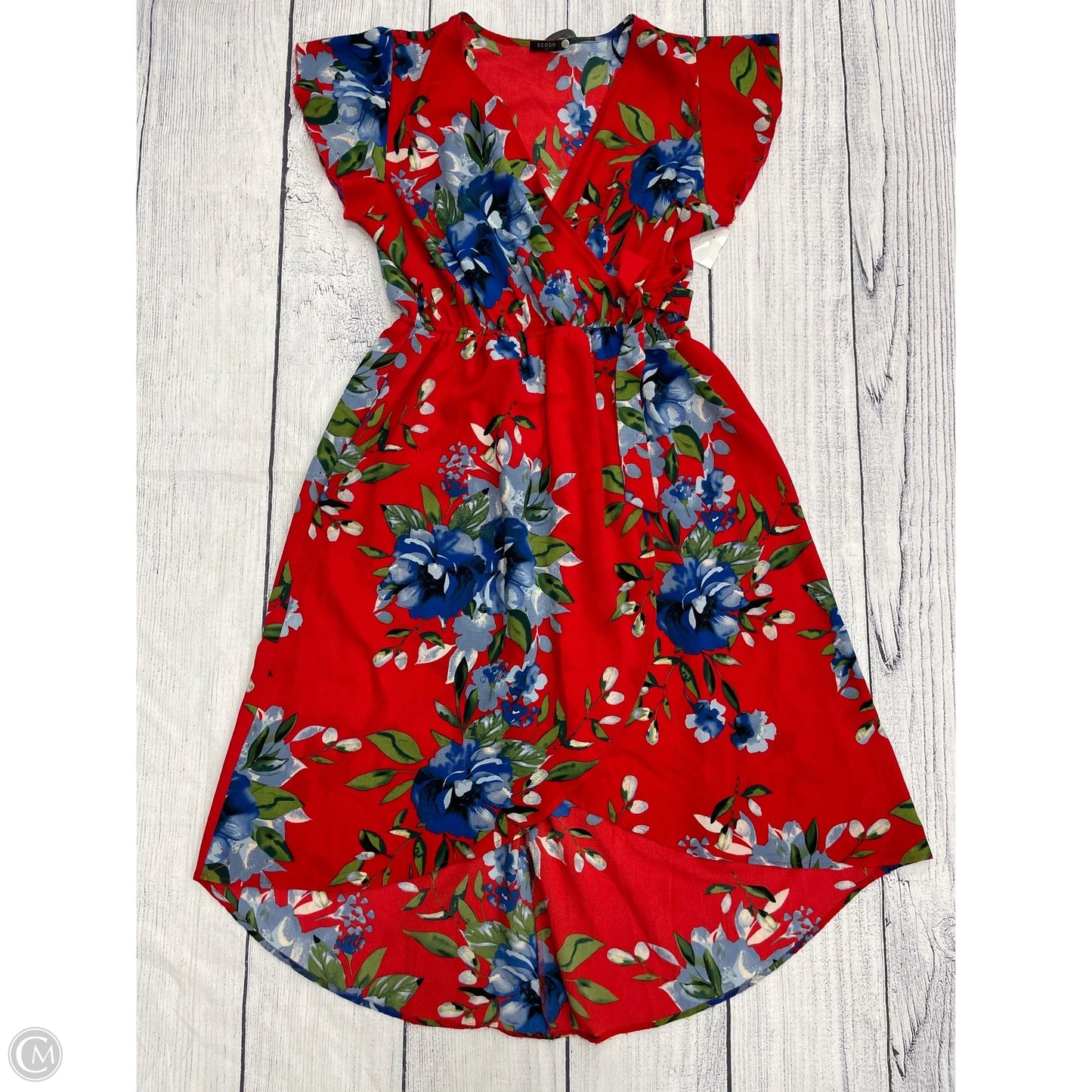 Dress Casual Maxi By Clothes Mentor In Red, Size: 3x