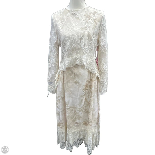 Dress Casual Maxi By Clothes Mentor In Tan, Size: Xs